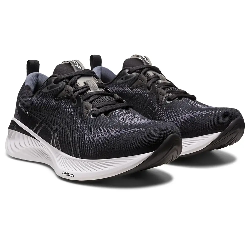 Asics hardloopschoenen online zwart