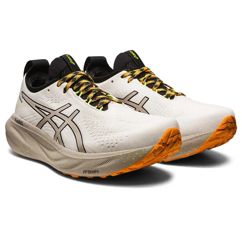 ASICS Gel-Nimbus 25 Trail Hardloopschoenen Lichtbruin/Oranje Heren