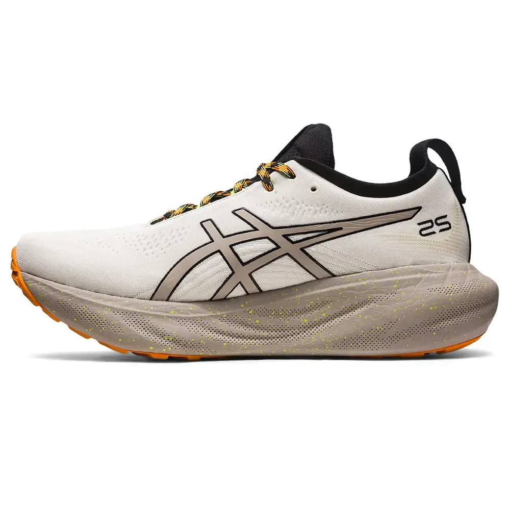 ASICS Gel-Nimbus 25 Trail Hardloopschoenen Lichtbruin/Oranje Heren