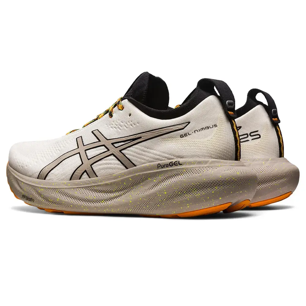 ASICS Gel-Nimbus 25 Trail Hardloopschoenen Lichtbruin/Oranje Heren