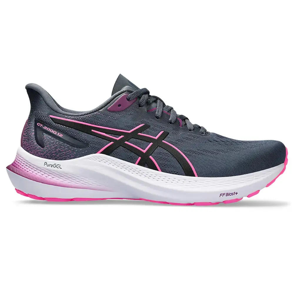 ASICS GT-2000 12 Hardloopschoenen Grijs/Roze Dames