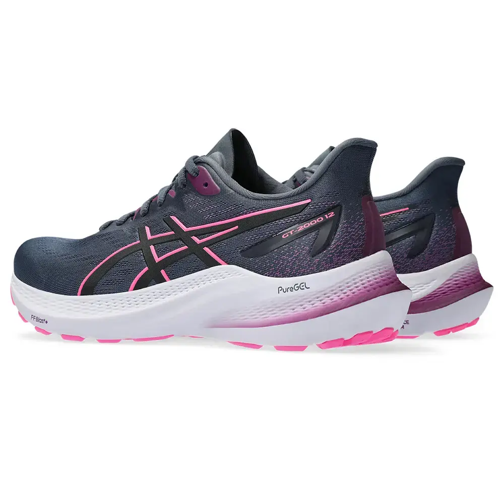 ASICS GT-2000 12 Hardloopschoenen Grijs/Roze Dames