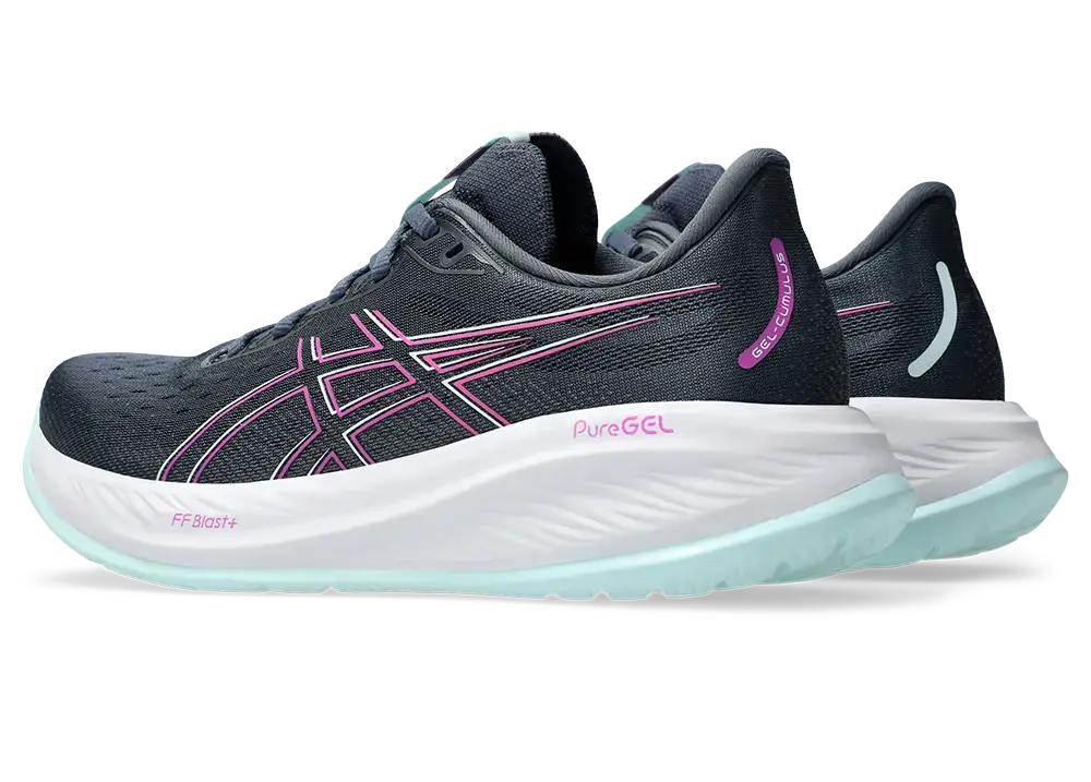 ASICS Gel-Cumulus 26 Hardloopschoenen Grijs/Roze Dames