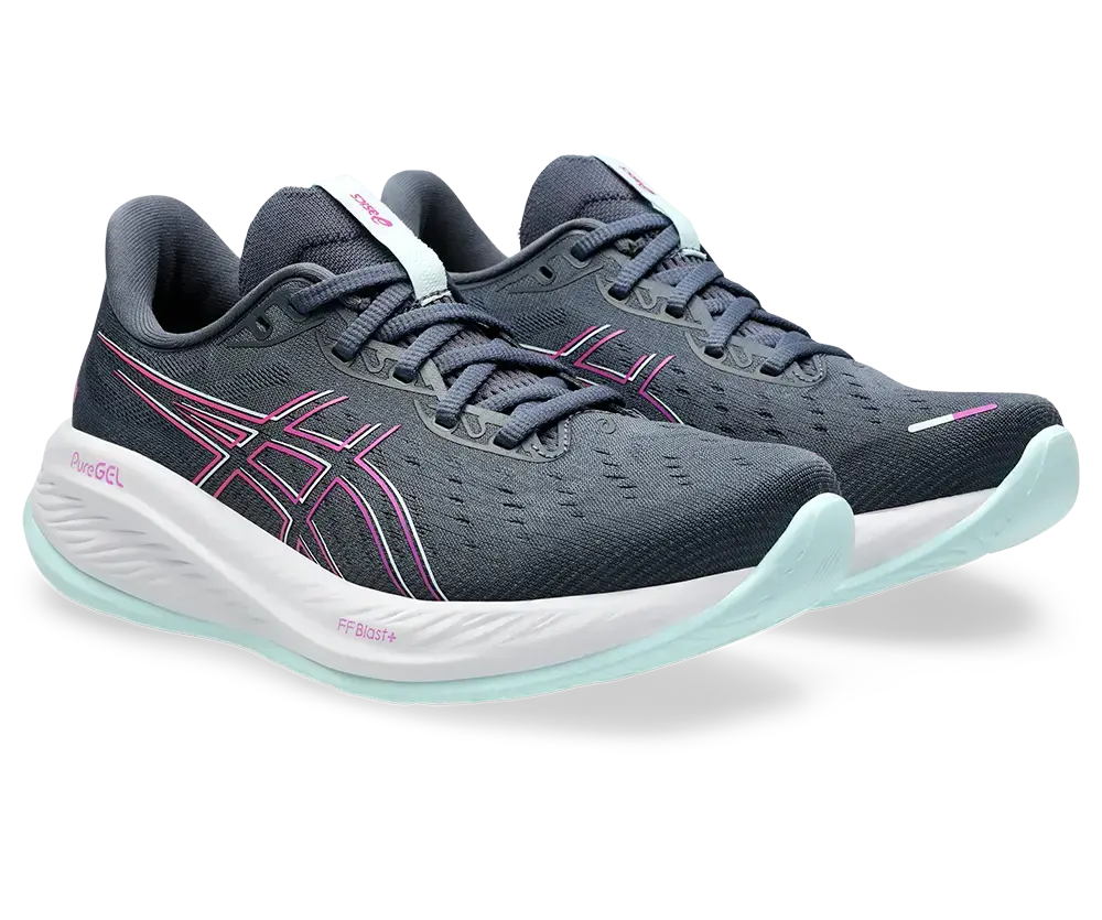 ASICS Gel-Cumulus 26 Hardloopschoenen Grijs/Roze Dames