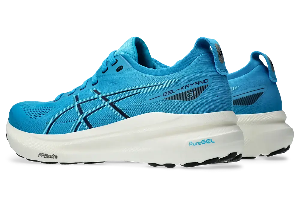 ASICS Gel-Kayano 31 Hardloopschoenen Blauw/Wit Heren