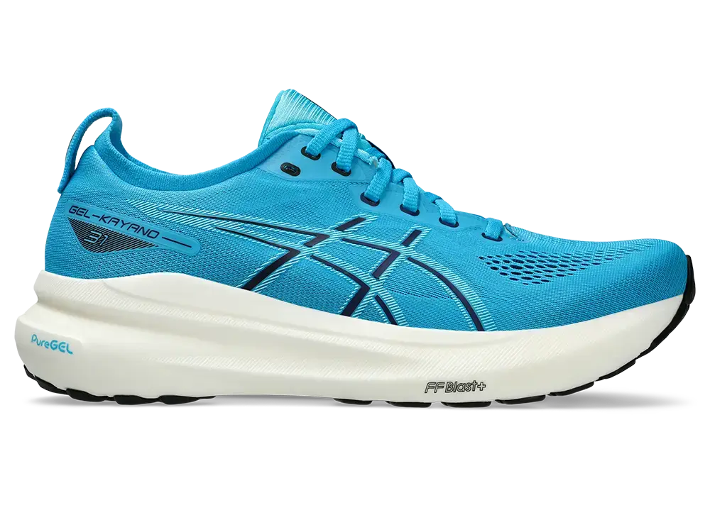 ASICS Gel-Kayano 31 Hardloopschoenen Blauw/Wit Heren