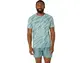 ASICS Core All Over Print Hardloopshirt Korte Mouwen LIGHT CELADON Heren