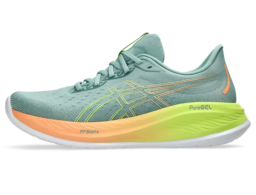 ASICS Gel-Cumulus 26 Paris Hardloopschoenen Groen/Geel/Oranje Heren