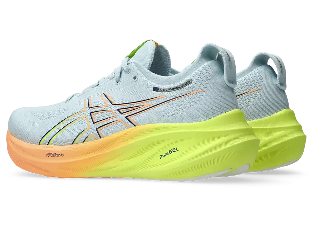 ASICS Gel-Nimbus 31 Paris Hardloopschoenen Grijs/Geel/Oranje Dames