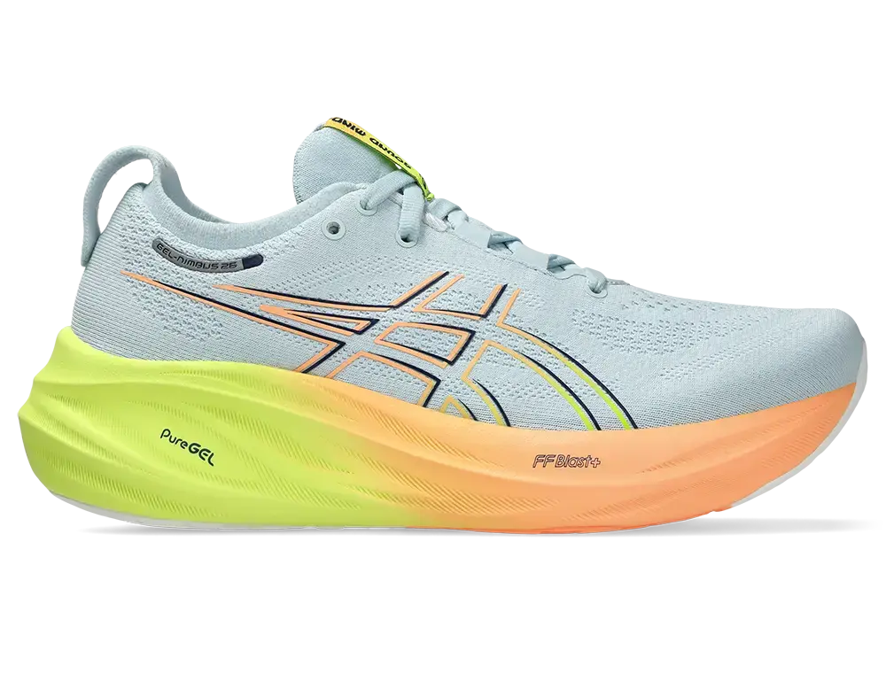 ASICS Gel-Nimbus 31 Paris Hardloopschoenen Grijs/Geel/Oranje Dames