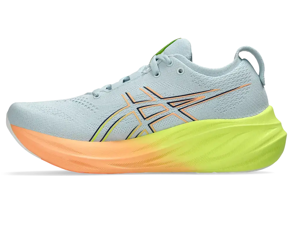 ASICS Gel-Nimbus 31 Paris Hardloopschoenen Grijs/Geel/Oranje Dames