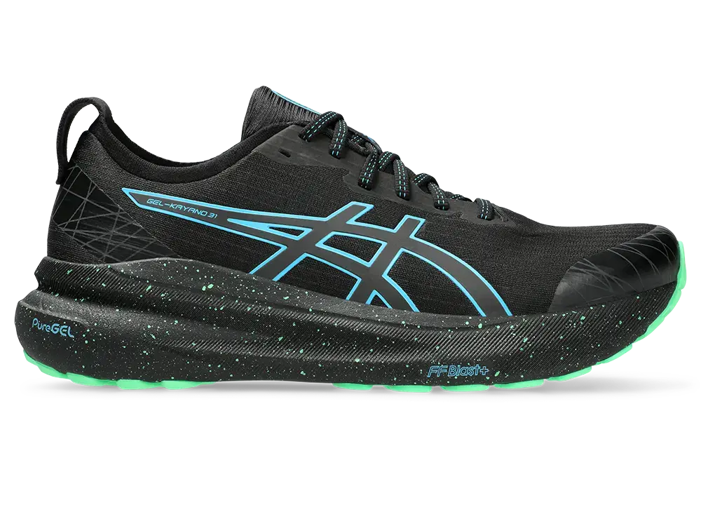 ASICS Gel-Kayano 31 Lite-Show Trail Hardloopschoenen Zwart/Blauw Heren