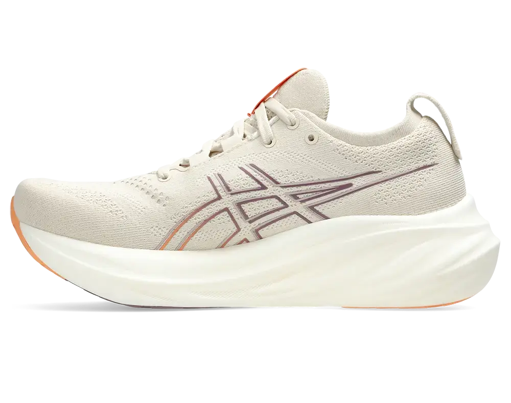 ASICS Gel-Nimbus 26 Hardloopschoenen Lichtbruin/Oranje Dames