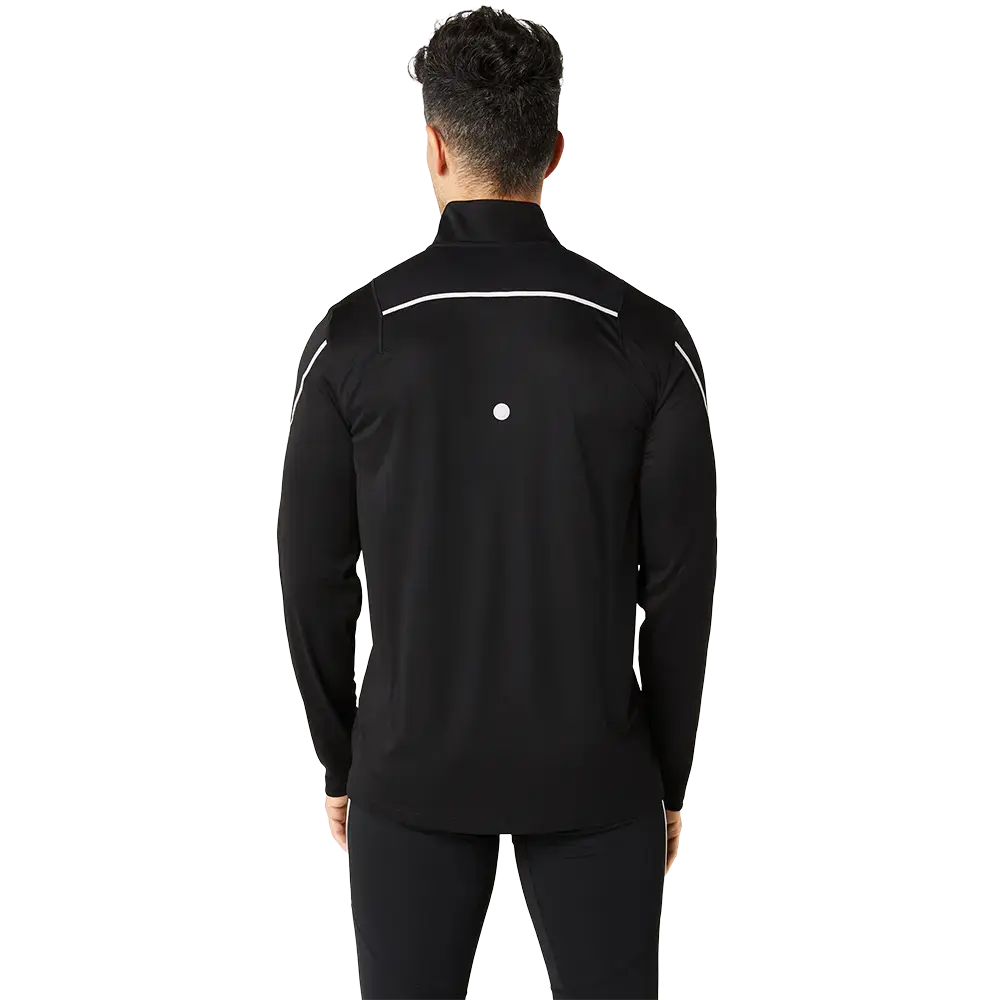 ASICS Road Lite-Show 1/2 Zip Hardloopshirt Lange Mouwen Zwart Heren