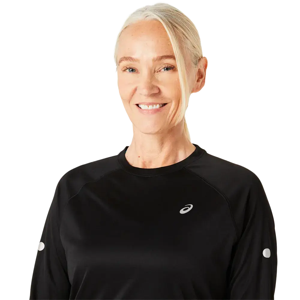 ASICS Road Lite-Show Hardloopshirt Lange Mouwen Zwart Dames