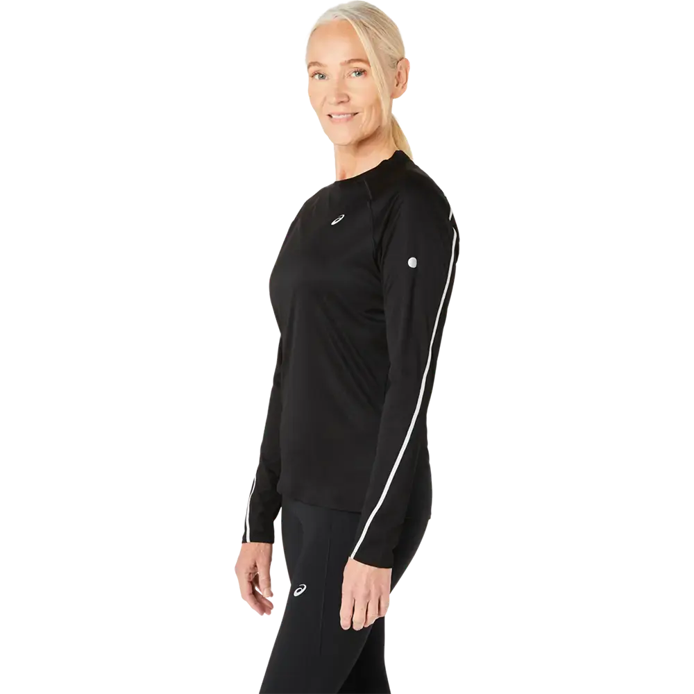 ASICS Road Lite-Show Hardloopshirt Lange Mouwen Zwart Dames