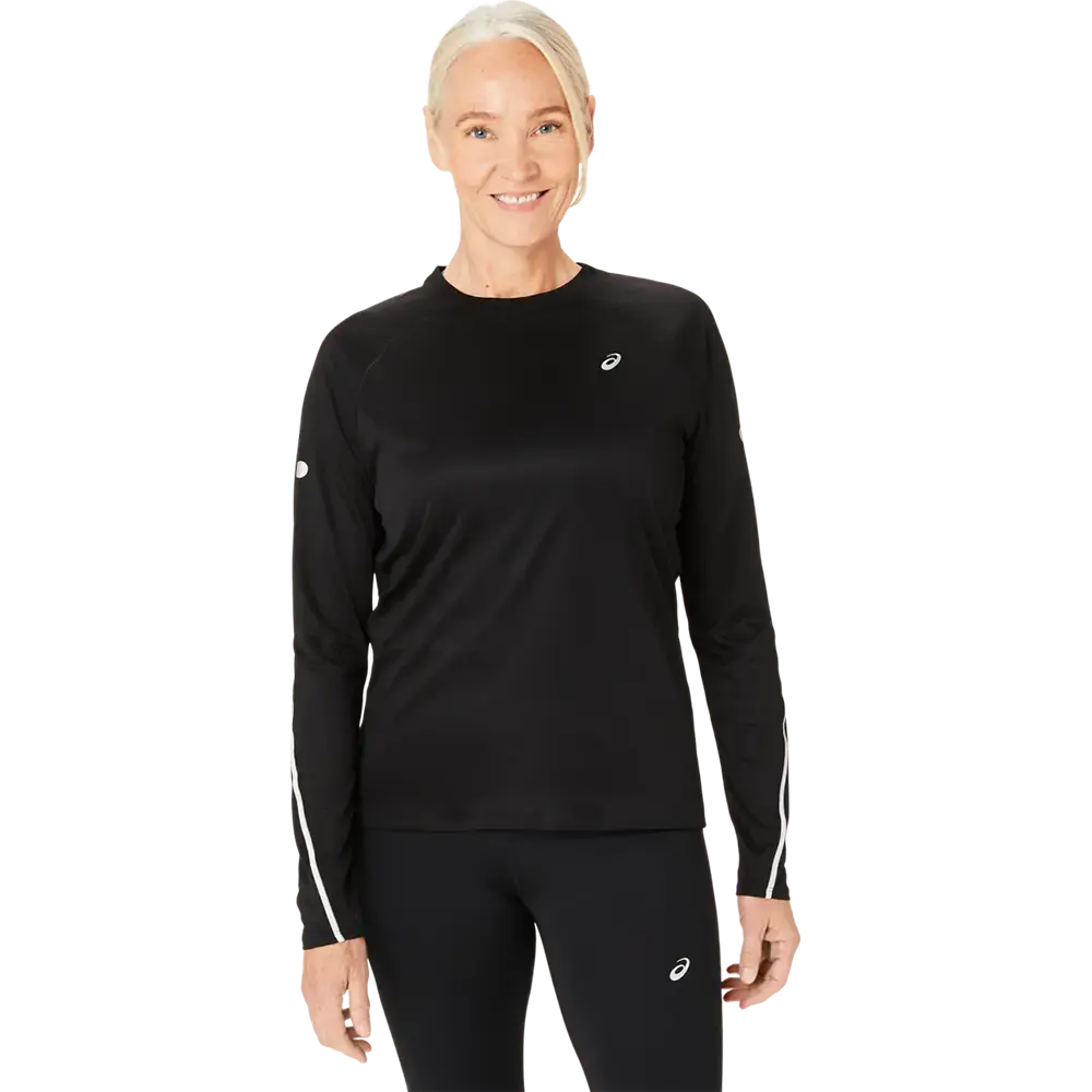 ASICS Road Lite-Show Hardloopshirt Lange Mouwen Zwart Dames