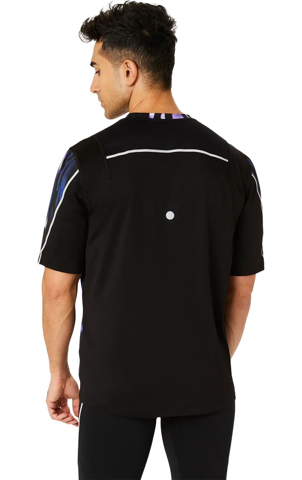 ASICS Road Lite-Show Hardloopshirt Korte Mouwen Blauw/Zwart Heren