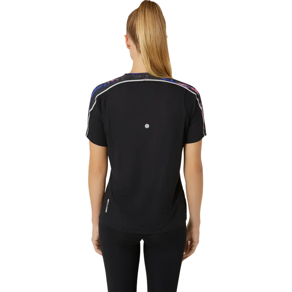 ASICS Road Lite-Show Hardloopshirt Korte Mouwen Zwart/Paars Dames