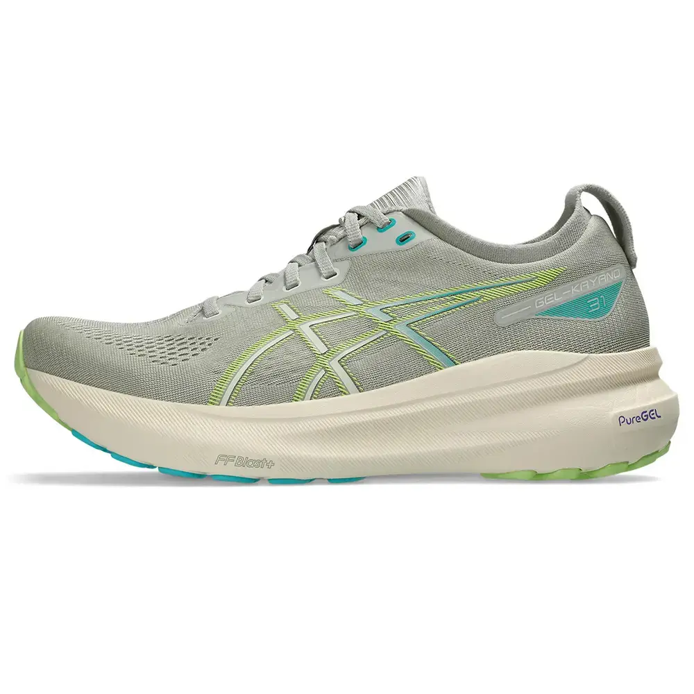 ASICS Gel-Kayano 31 Hardloopschoenen Lichtgrijs/Groen Heren