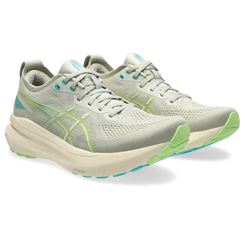 ASICS Gel-Kayano 31 Hardloopschoenen Lichtgrijs/Groen Heren