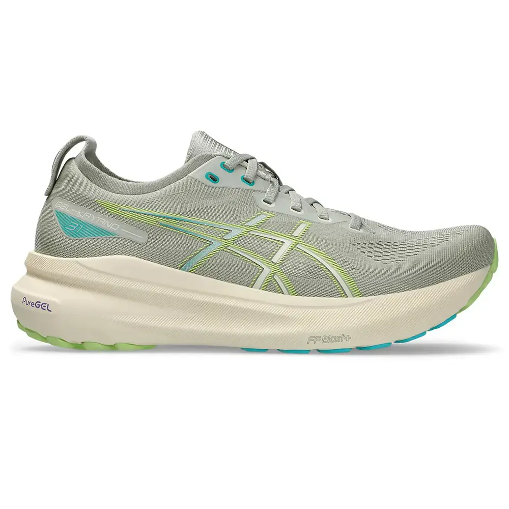 ASICS Gel-Kayano 31 Hardloopschoenen Lichtgrijs/Groen Heren