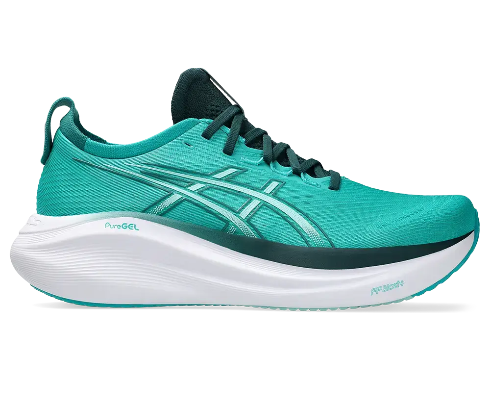 ASICS Gel-Nimbus 27 Hardloopschoenen Groen/Blauw Heren