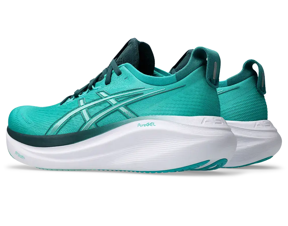 ASICS Gel-Nimbus 27 Hardloopschoenen Groen/Blauw Heren