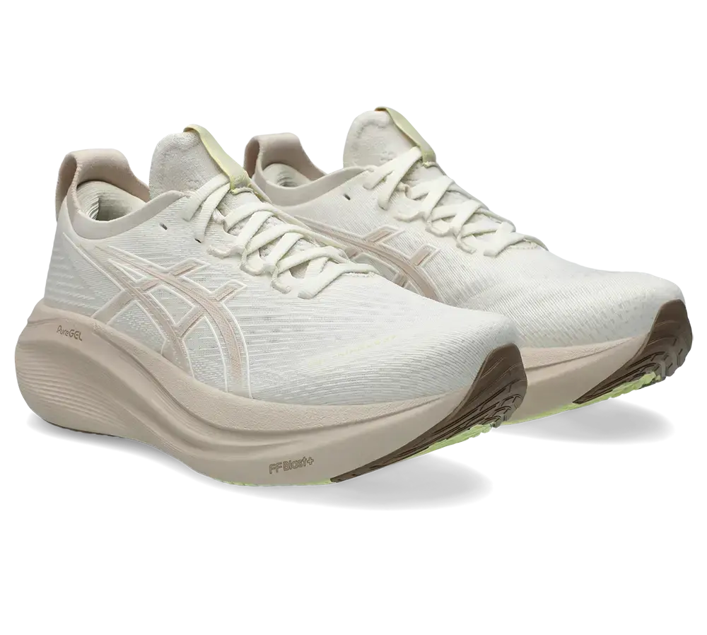 ASICS Gel-Nimbus 27 Hardloopschoenen Beige/Beige Dames