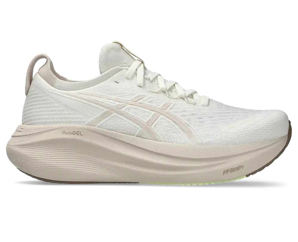 ASICS Gel-Nimbus 27 Hardloopschoenen Beige/Beige Dames