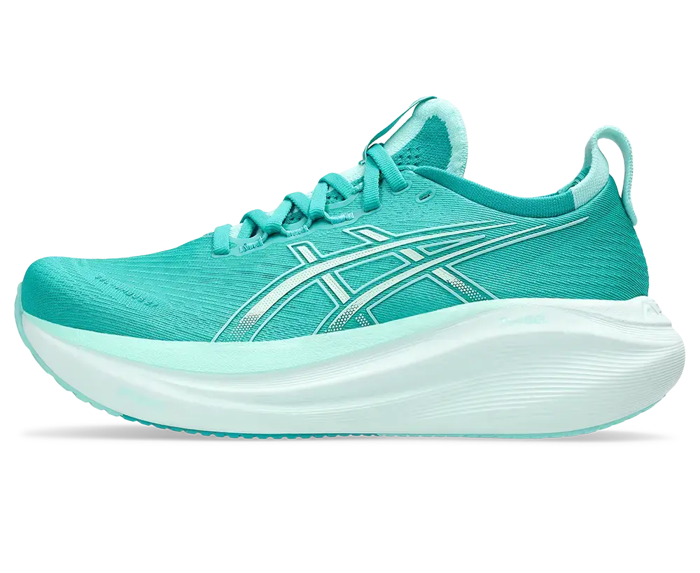 ASICS Gel-Nimbus 27 Hardloopschoenen Groen/Wit Dames