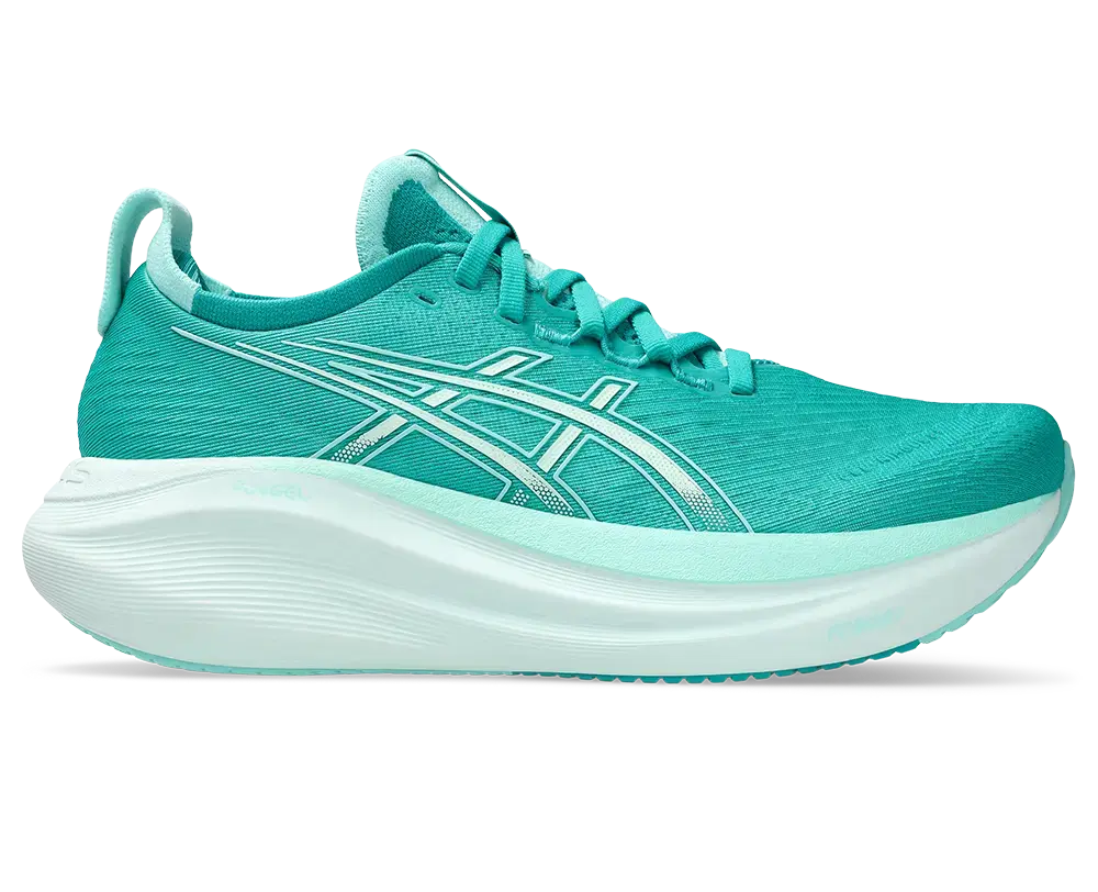 ASICS Gel-Nimbus 27 Hardloopschoenen Groen/Wit Dames