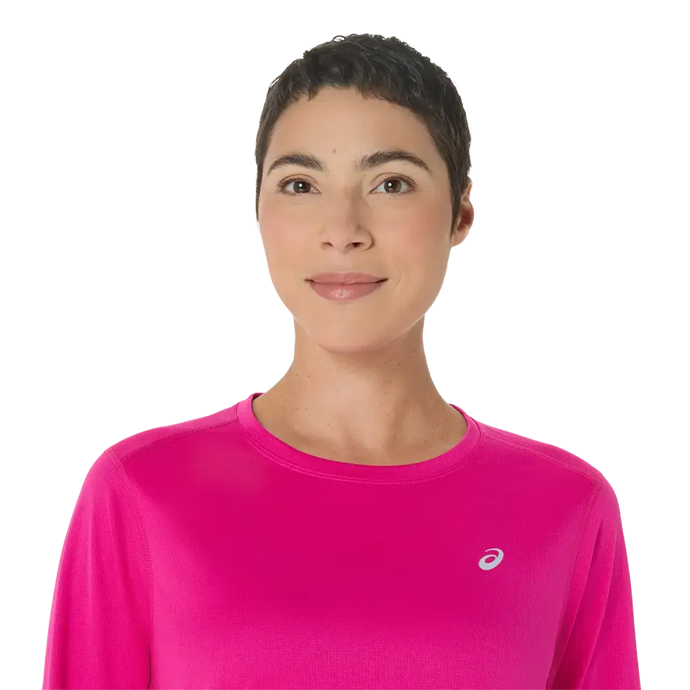 ASICS Core Hardloopshirt Lange Mouwen Roze Dames