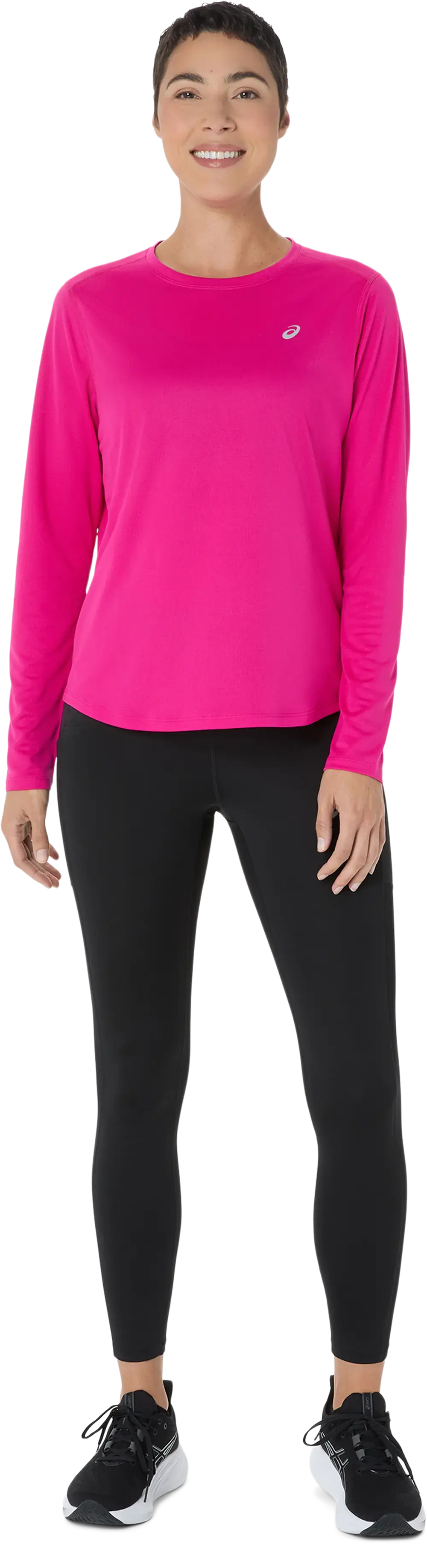 ASICS Core Hardloopshirt Lange Mouwen Roze Dames