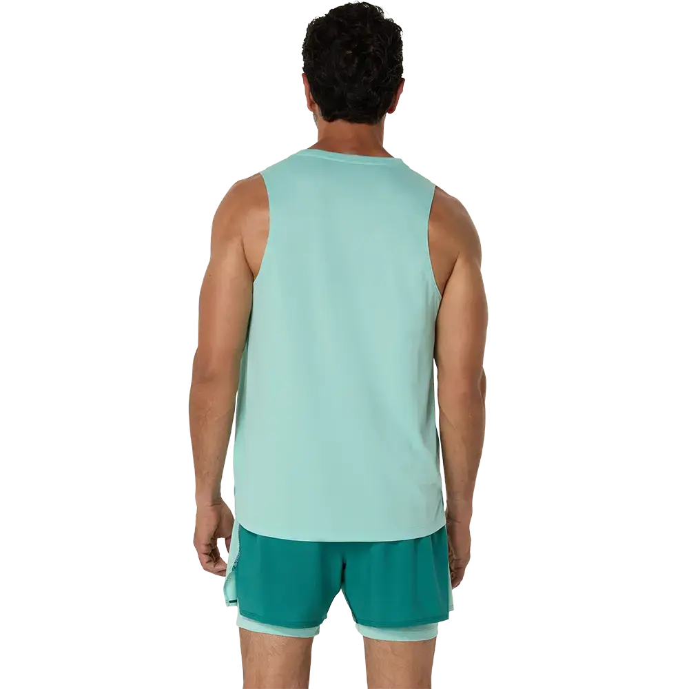 ASICS Core Hardloopshirt Zonder Mouwen Groen Heren