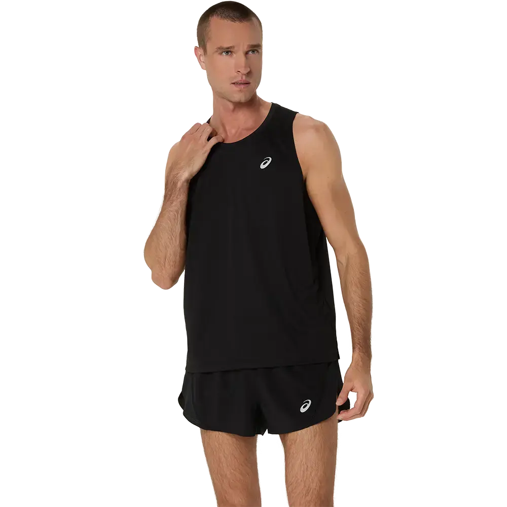 ASICS Core Hardloopshirt Zonder Mouwen Zwart Heren