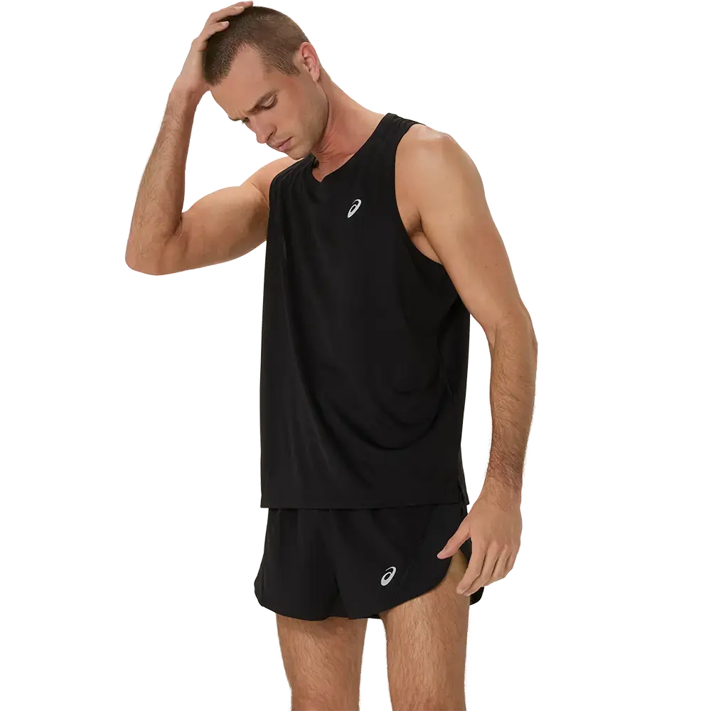 ASICS Core Hardloopshirt Zonder Mouwen Zwart Heren