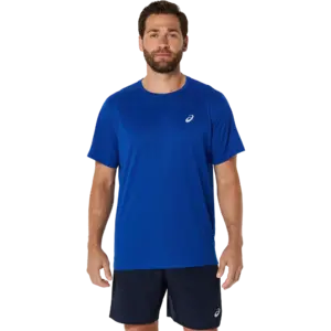 ASICS Core Hardloopshirt Korte Mouwen Blauw Heren