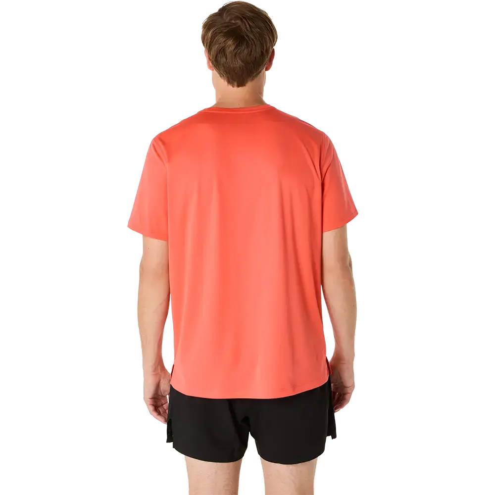 ASICS Core Hardloopshirt Korte Mouwen Roze Heren