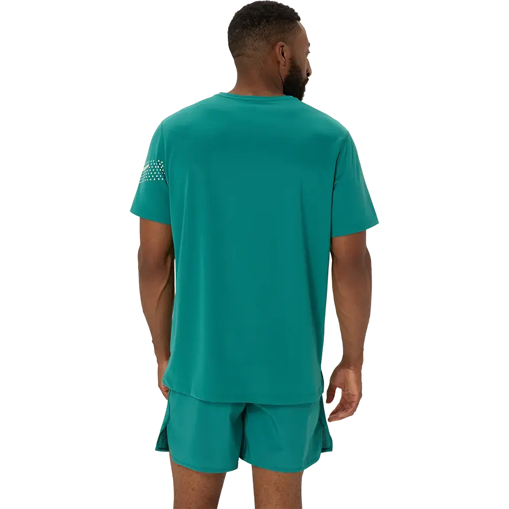 ASICS Icon Hardloopshirt Korte Mouwen Groen Heren