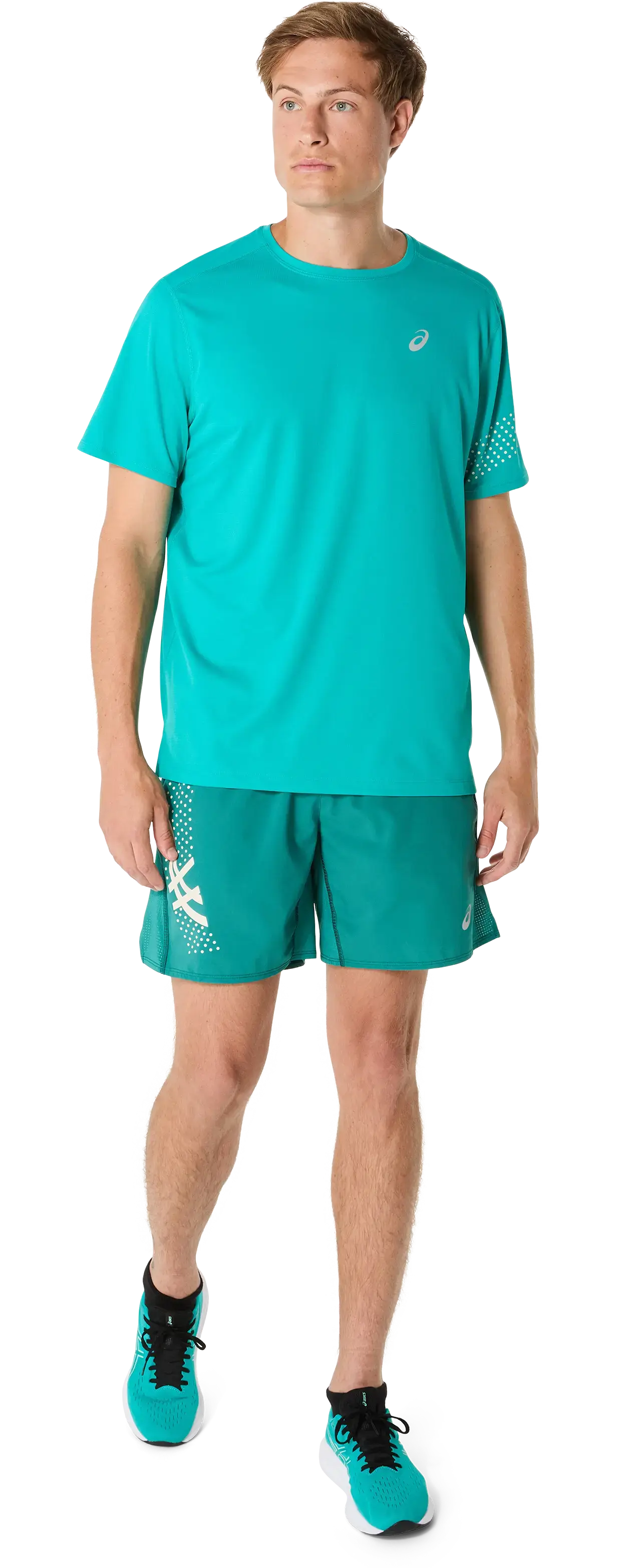 ASICS Icon Hardloopshirt Korte Mouwen Blauw Heren