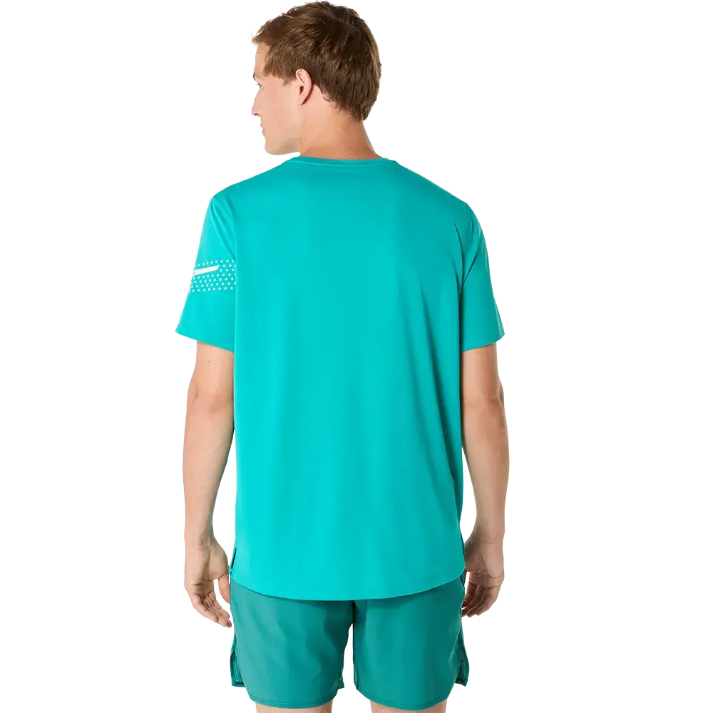 ASICS Icon Hardloopshirt Korte Mouwen Blauw Heren