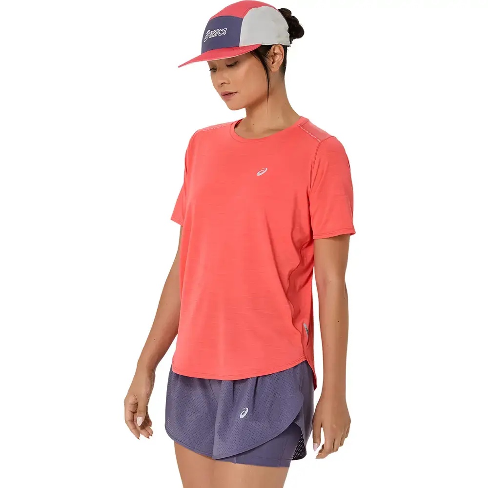 ASICS Road Hardloopshirt Korte Mouwen Roze Dames