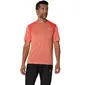 ASICS Road Hardloopshirt Korte Mouwen Roze/Oranje Heren