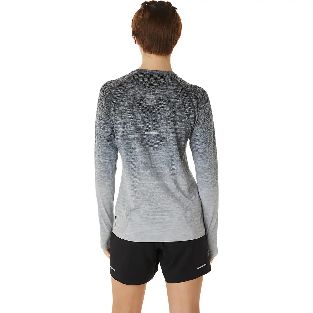 ASICS Seamless Hardloopshirt Lange Mouwen Grijs/Grijs Dames