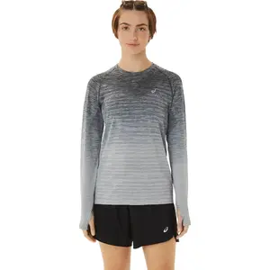 ASICS Seamless Hardloopshirt Lange Mouwen Grijs/Grijs Dames