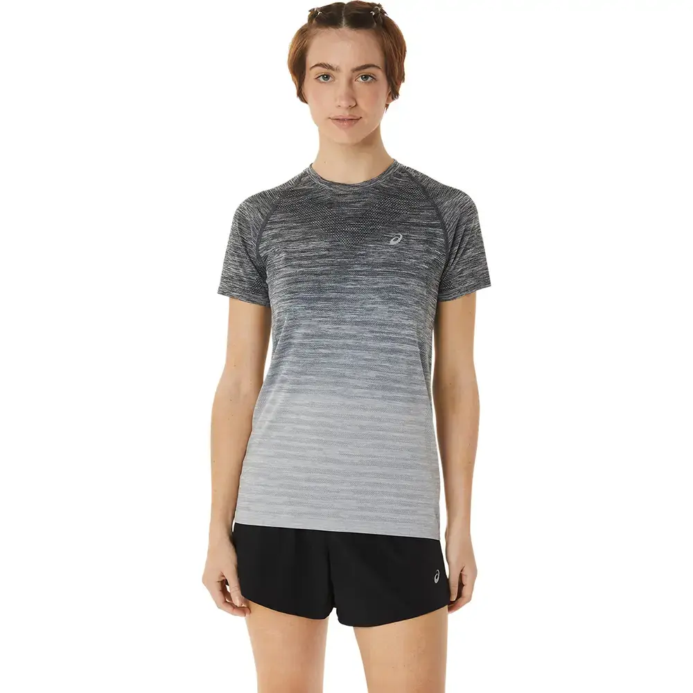 ASICS Seamless Hardloopshirt Korte Mouwen Grijs/Grijs Dames