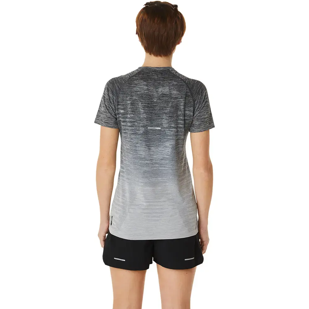 ASICS Seamless Hardloopshirt Korte Mouwen Grijs/Grijs Dames