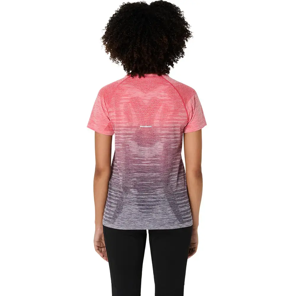 ASICS Seamless Hardloopshirt Korte Mouwen Roze/Paars Dames