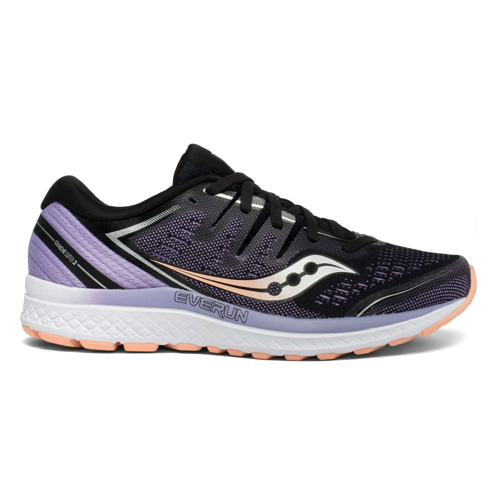 Saucony Guide ISO 2 Hardloopschoenen Paars/Zwart Dames